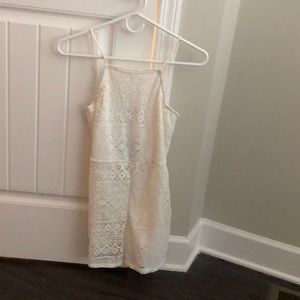 White lace romper